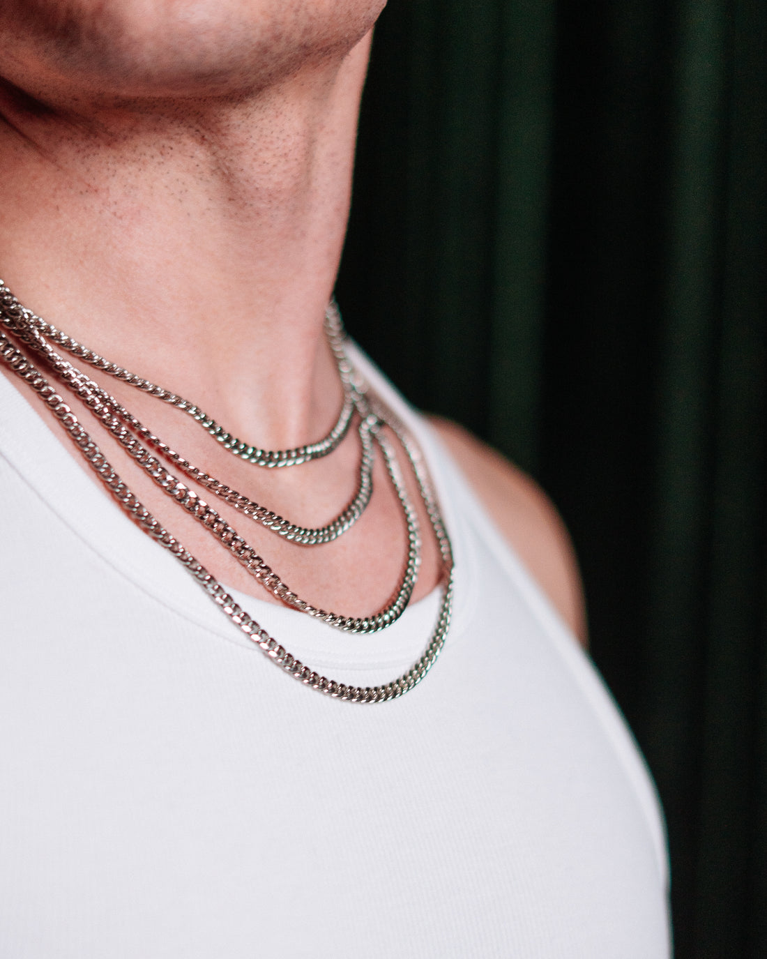 Cuban Chain 5mm - styled with Cuban Chain 5mm, detail shot