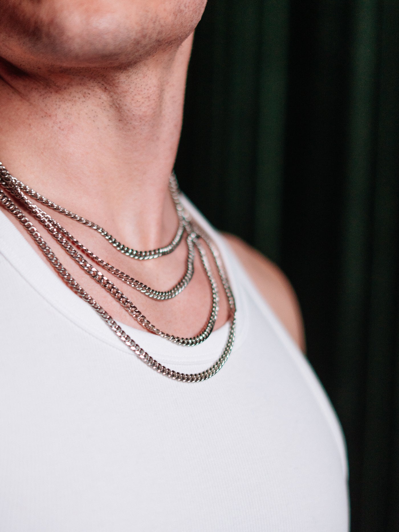 Cuban Chain 5mm - styled with Cuban Chain 5mm, detail shot