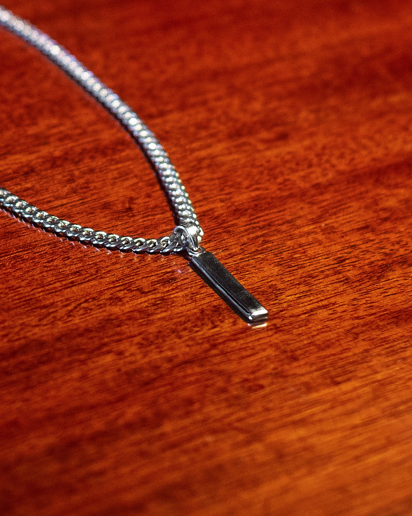 Totem Pendant - styled with Cuban Chain 5mm, pendant on chain