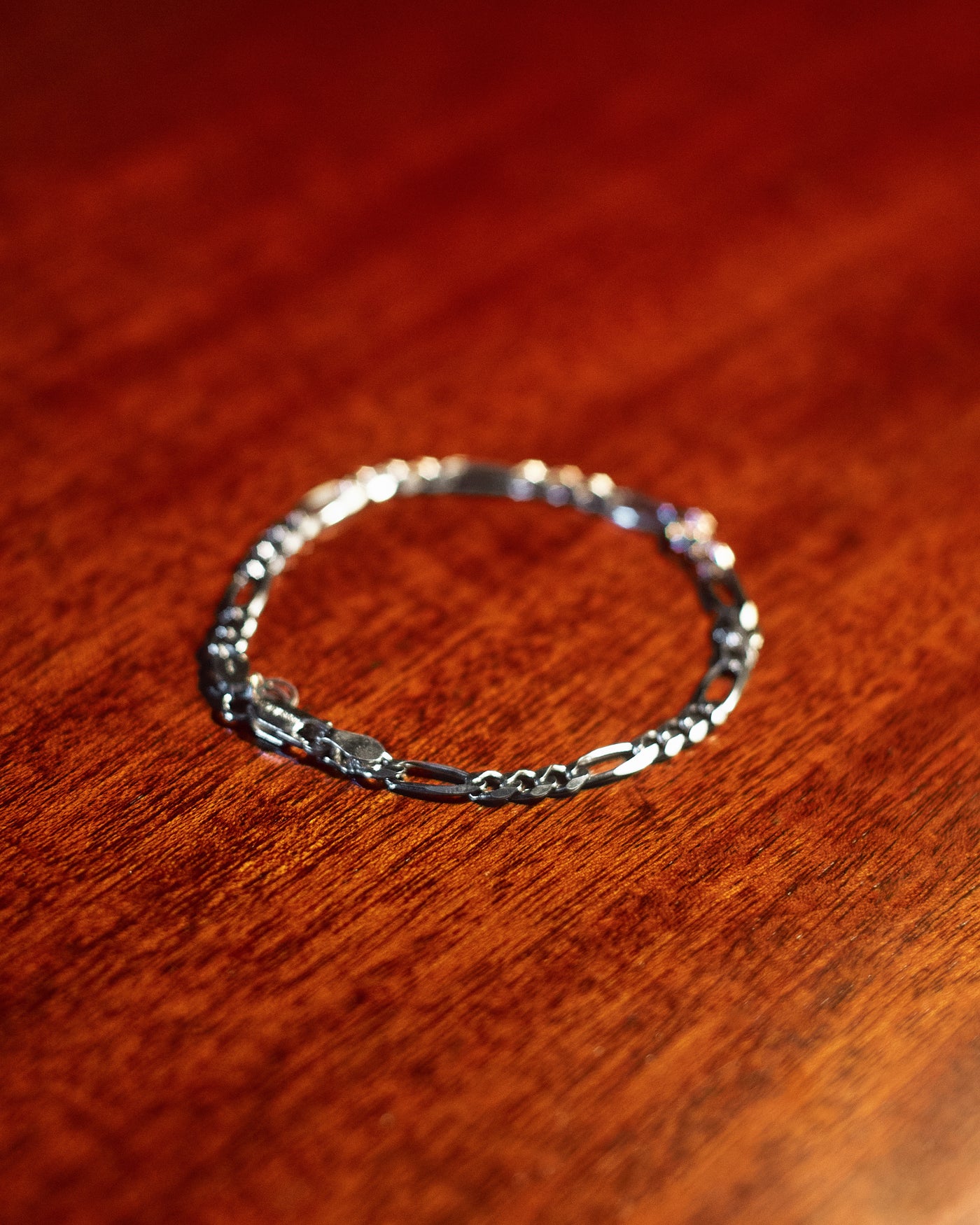 Figaro Bracelet 5mm - styled with Figaro Bracelet 5mm, bracelet detail