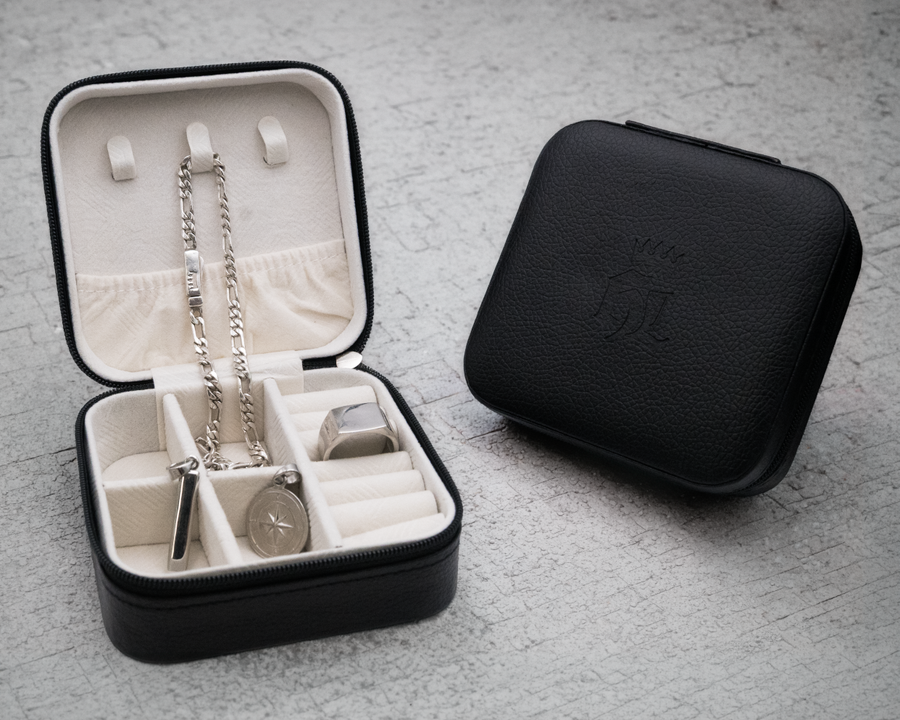 Heavy Lies vegan-leather travel case