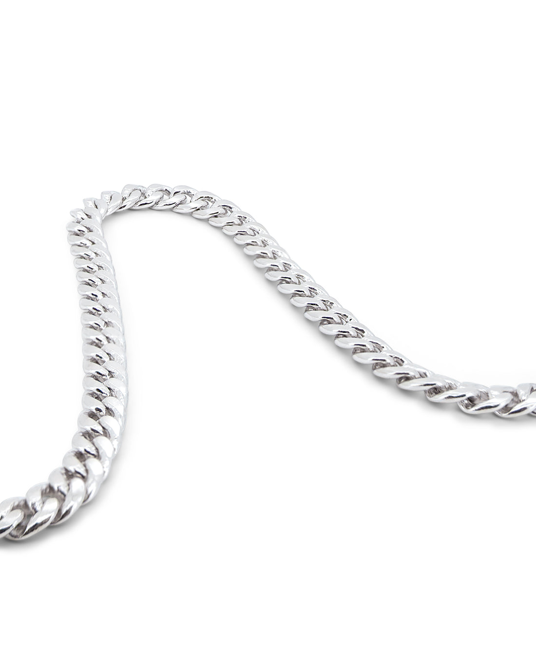 Men's Cuban Link Chain 5mm in 925 sterling silver — detail view