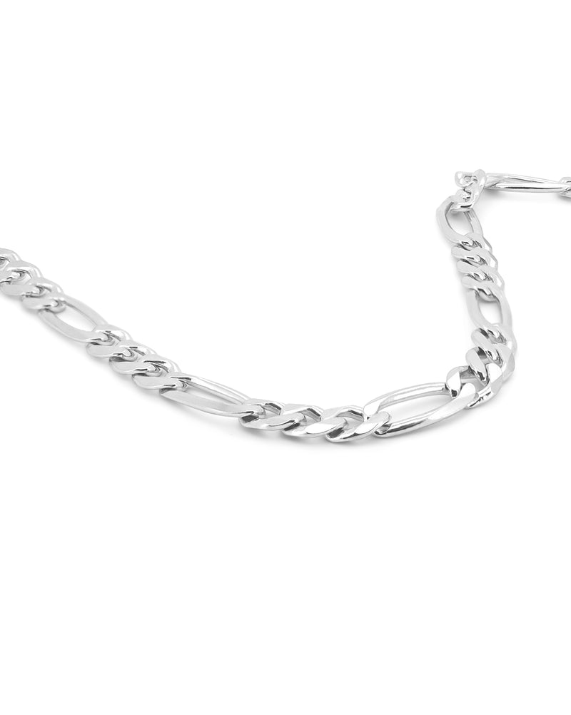 Men's Figaro Chain 5mm in 925 sterling silver — detail view