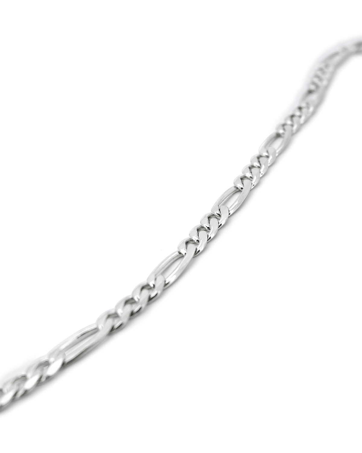 Men's Figaro Bracelet 5mm in 925 sterling silver — detail view