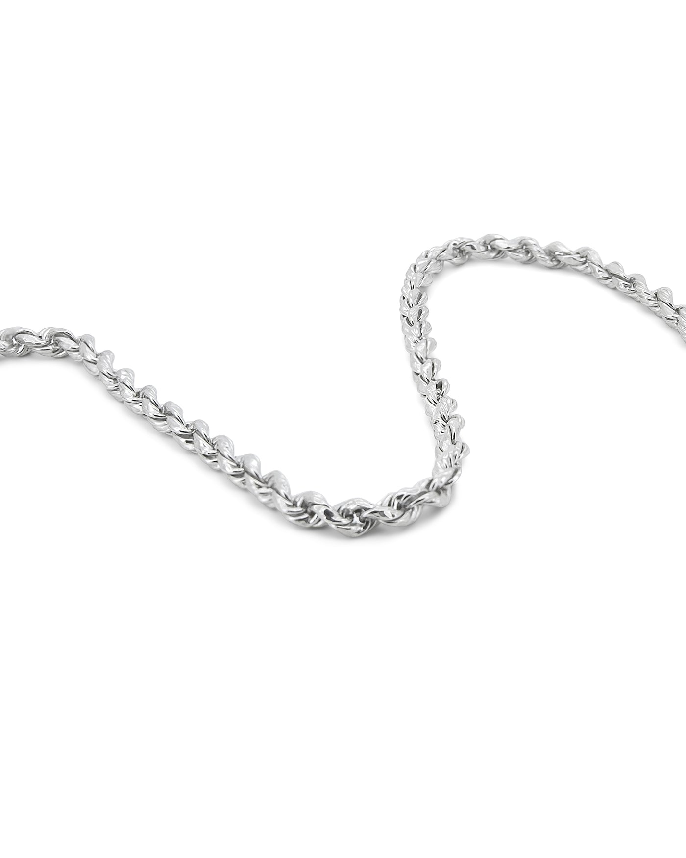 Men's Rope Chain 3mm in 925 sterling silver — detail view